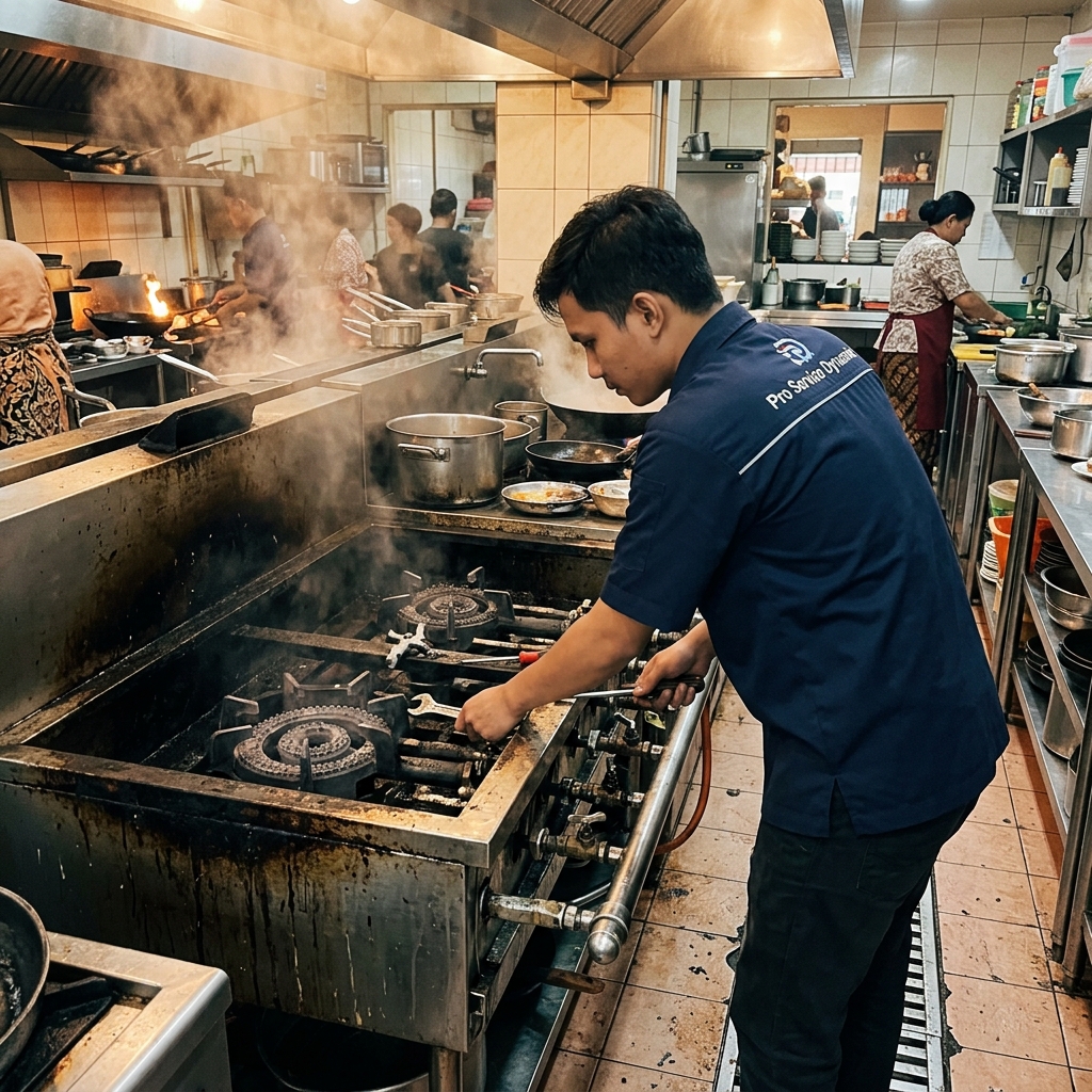 Cara Merawat Kompor Kwali Range Restoran Agar Api Tetap Biru